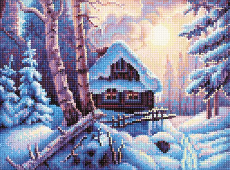 БСА3-143 Алмазная мозаика ТМ Наследие "Лесничий домик"