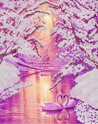 НКБ-034 Набор для вышивания бисером ТМ Наследие "Вечная любовь"