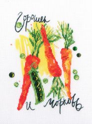 DT-C009 Набор для вышивания РТО "Горошек и морковь"