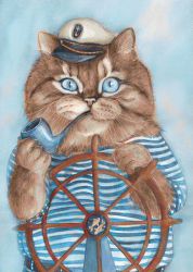 Ag 057 Алмазная мозаика Гранни "Капитан"