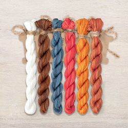 НМул-И193-2322 Набор ниток OwlForest для схемы «Пословицы. Красна изба» (ПНК)