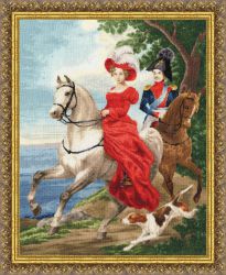 ЧМ-053 Набор для вышивания Золотое Руно "Встреча с кавалером"