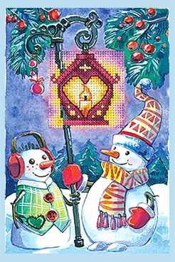 О-11 Набор для вышивания Сделай Своими Руками "Открытка "Фонарик"