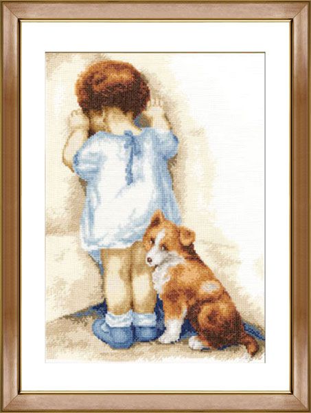 Набор для вышивания крестом ЗОЛОТОЕ РУНО "Неразлучные друзья" СВ-010