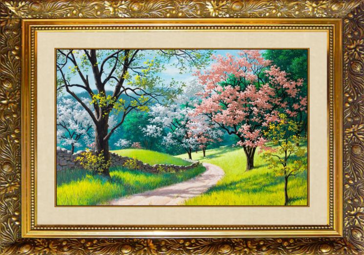 F-220 Алмазная мозаика МИЛАТО "Цветущая весна"