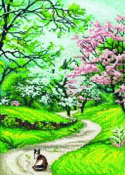 БСА2-116 Алмазная мозаика Наследие "Весенняя прогулка"