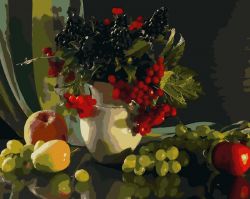 RSB1054 Картина по номерам Paintboy "Натюрморт с калиной"