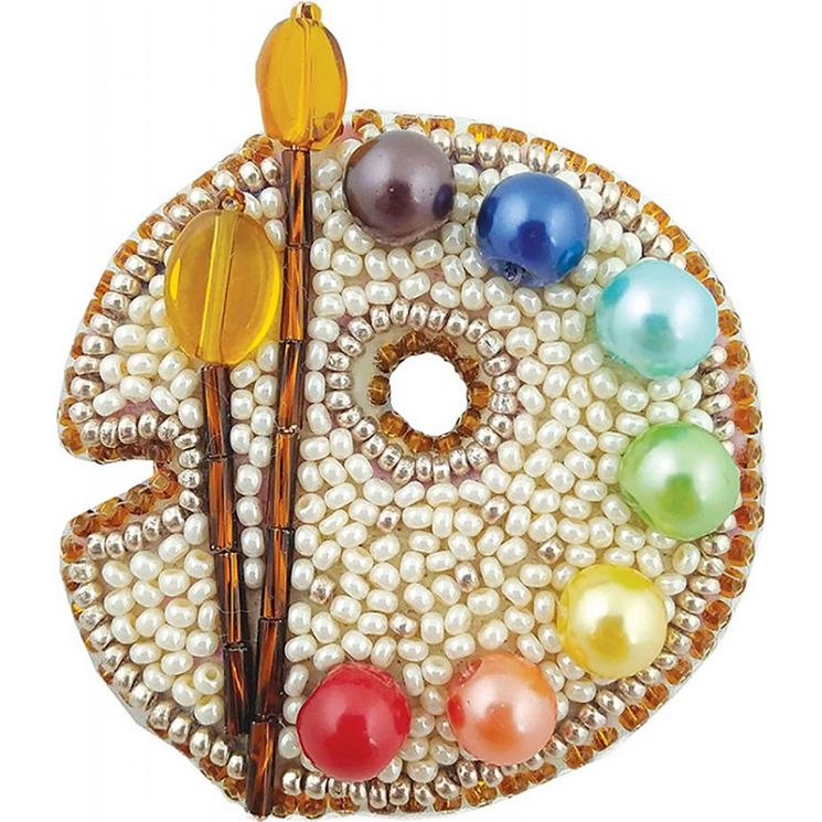 223-БП Набор для изготовления броши БП-223 "Палитра" 5,5х6см.