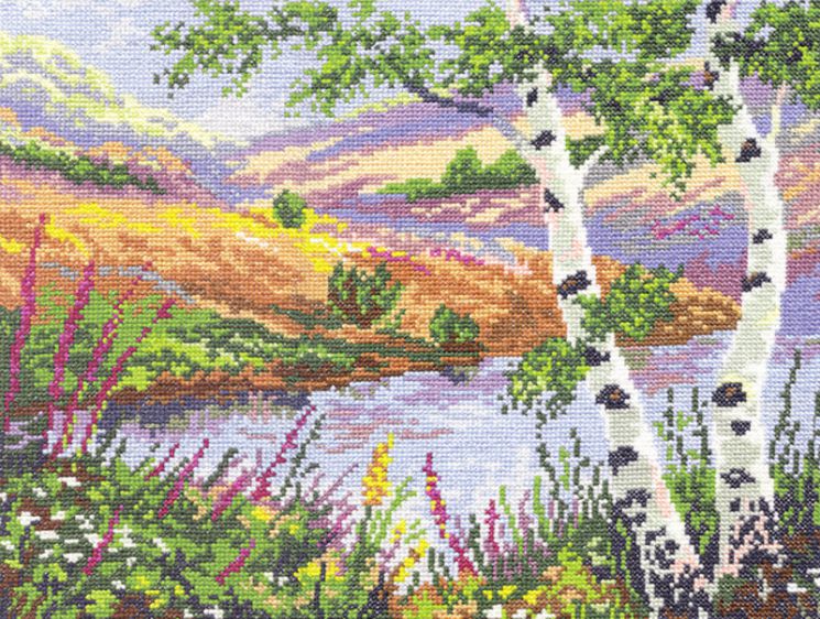 Набор для вышивания крестом Чудесная игла «Русский пейзаж» 43-02