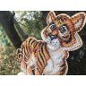 Набор для вышивания WoodStitch "Тигр", 18*19, SH-034
