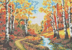 НКБ-076 Набор для вышивания бисером ТМ Наследие "Осень"