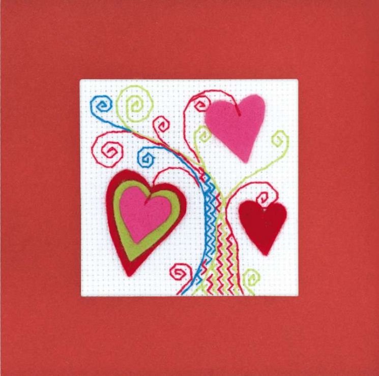 Набор для вышивания Риолис "Открытка "Валентинов день" 1420АС