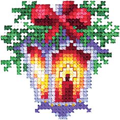 Набор для вышивания Сделай своими руками "Новогодние игрушки. Фонарик" Н-20