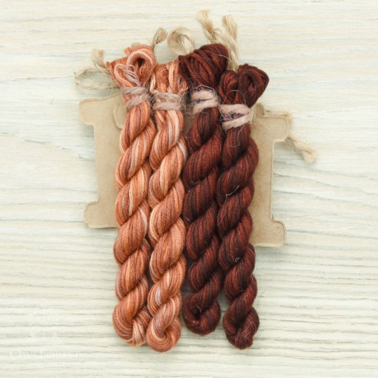 НМул-МГ74-1-2282 Набор ниток OwlForest для схемы «Вышивальная буквица» (ПНК)