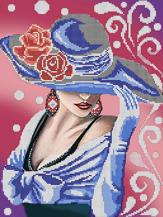 КБ-199 Схема для вышивания бисером ТМ Наследие "Мисс грация"