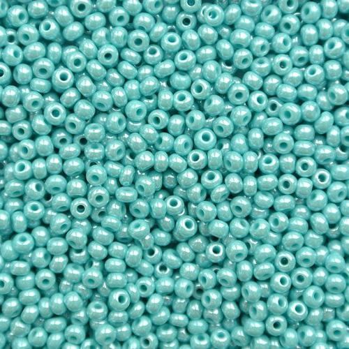 68130 Бисер Preciosa 10/0 50г непрозрачный зеленовато-бирюзовый