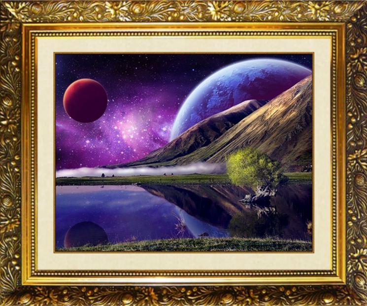 SP-9 Алмазная мозаика МИЛАТО "Уголок вселенной"