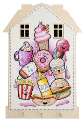 22.002.06 Набор для создания ключницы Марья Искусница "Вкусняшки"