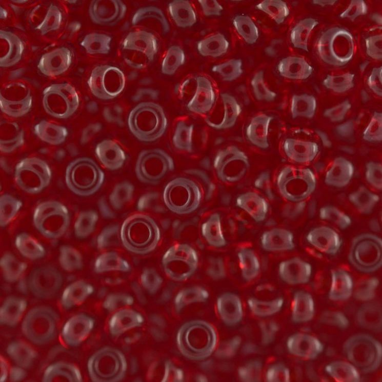 90090 Бисер Preciosa 10/0 50г прозрачный темно-красный