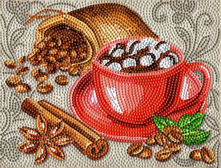 БСА4-079 Алмазная вышивка ТМ Наследие "Кофе"
