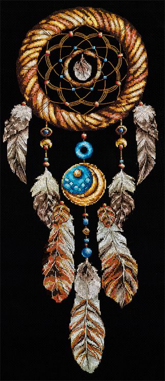 Л-16 Набор для вышивания Сделай Своими Руками "Ловец снов"