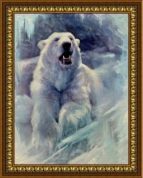 Y-043 Алмазная мозаика "Хозяин Арктики" (DIY)