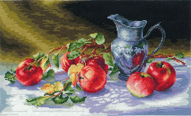 Набор для вышивания крестом СДЕЛАЙ СВОИМИ РУКАМИ "Сочные яблоки" С-27