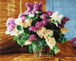 МСА469 Картина по номерам Paintboy "Ароматная сирень у окна"