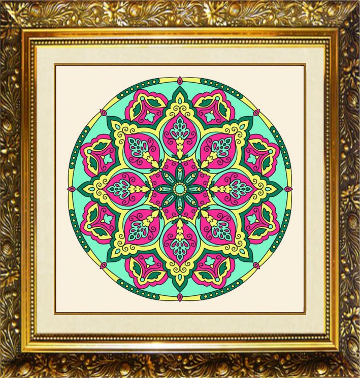 MD-015 Алмазная мозаика МИЛАТО Мандала "Семья"