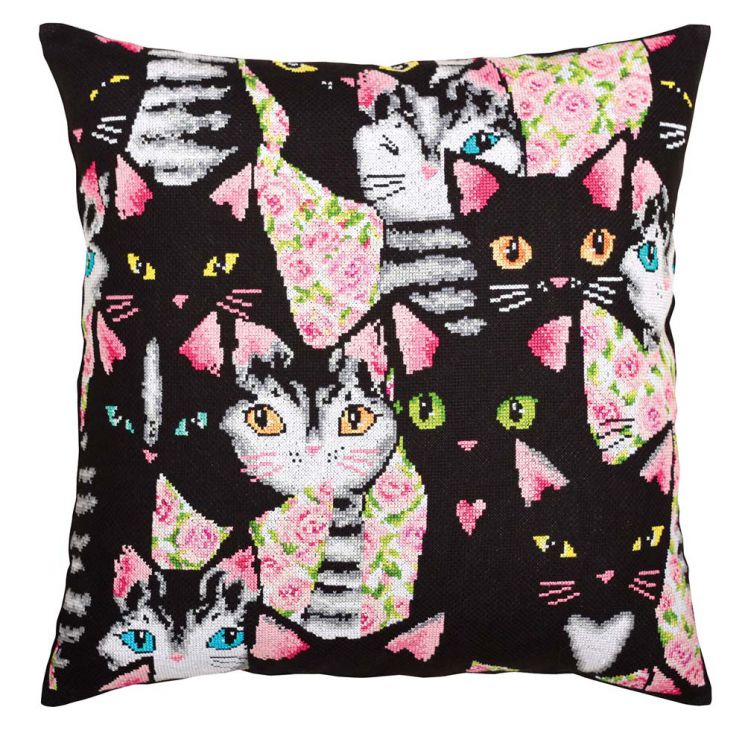 Набор для вышивания РТО "Найди влюбленного кота" CU053