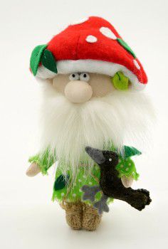 ПЛДК-1461 Набор ПЕРЛОВКА для изготовления текстильной игрушки "Лесовичок"