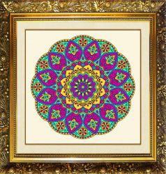 MD-018 Алмазная мозаика МИЛАТО Мандала "Счастье"