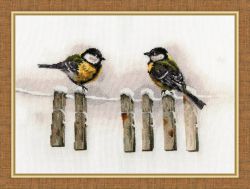 З-059 Набор для вышивания Золотое Руно "Зимние посиделки"