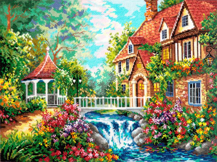 Набор для вышивания крестом Чудесная игла «Во французской стороне» 47-04