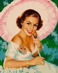 RSB1594 Картина по номерам "Солнечная девушка" (Paintboy)