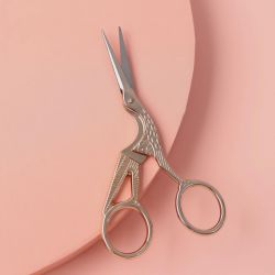 3036157 Ножницы для вышивания «Цапельки», 11,4 см, цвет золотой