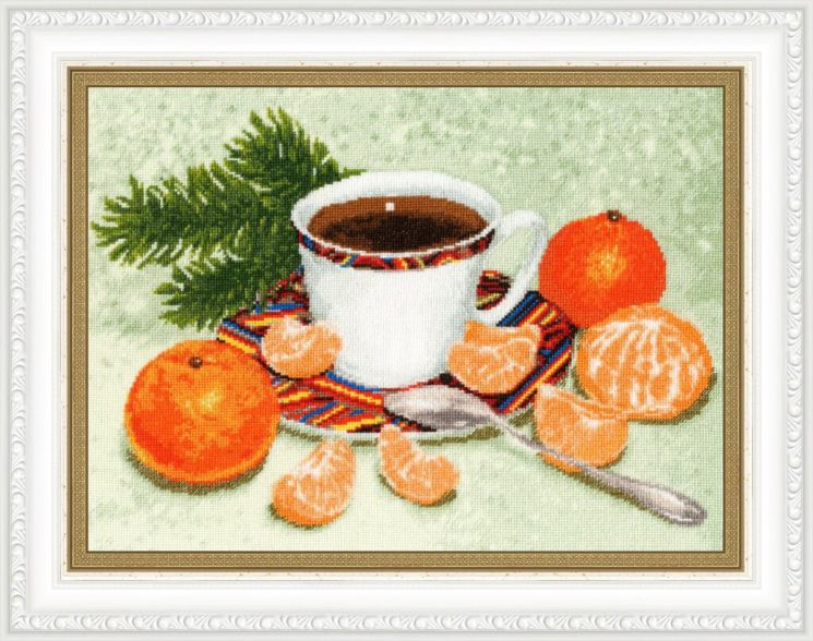 СО-017 Набор для вышивания Золотое Руно "Новогоднее настроение"