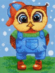 БСА4-093 Алмазная вышивка ТМ Наследие "Совенок Жора"