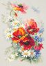 100-061 Набор для вышивания ЧУДЕСНАЯ ИГЛА "Маки и ромашки"